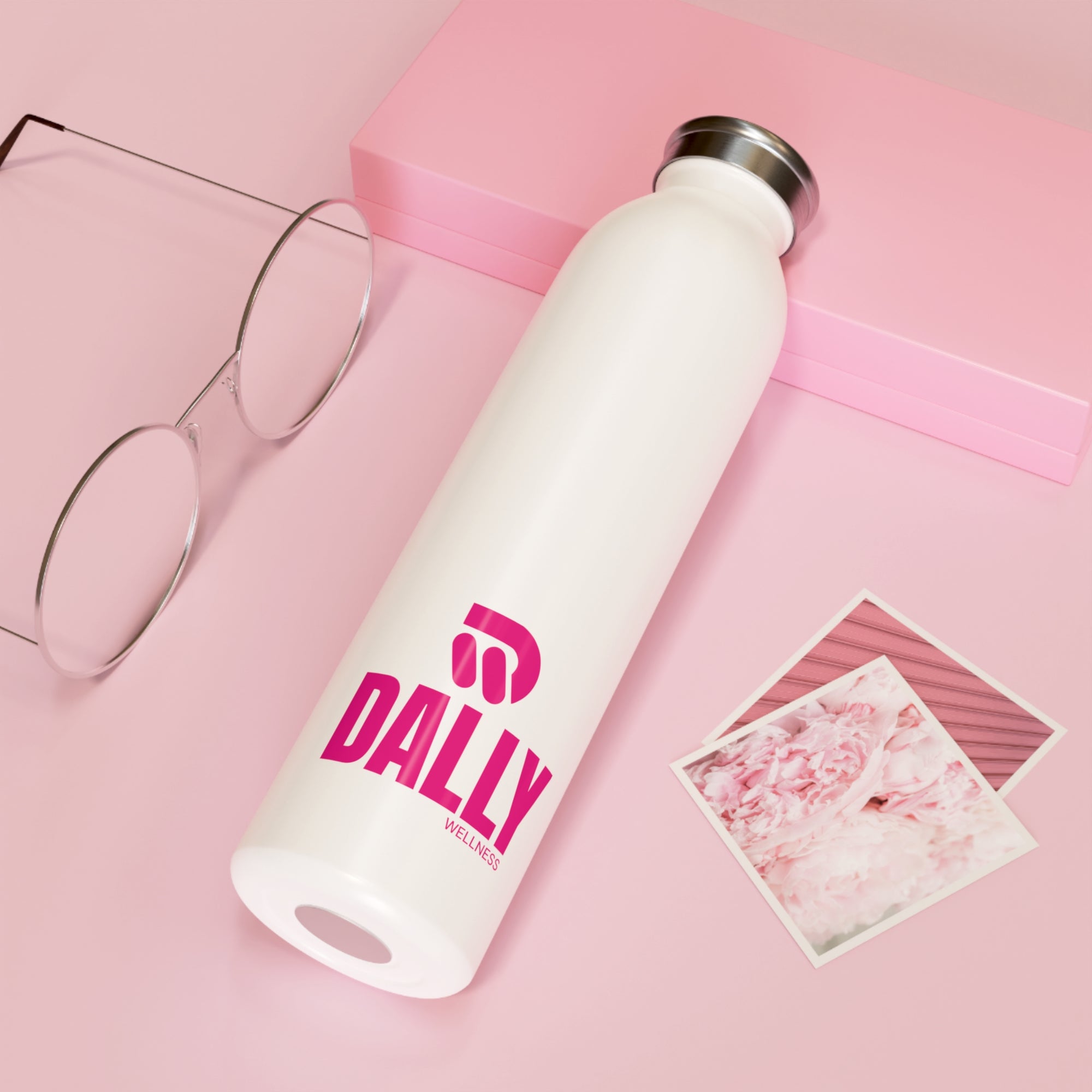 Pink Dally Wellness Slim Water Bottle
